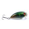 6x Popper Poppers 5.1cm Fishing Lure Lures Surface Tackle Fresh Saltwater