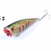 6X 6cm Popper Poppers Fishing Lure Lures Surface Tackle Fresh Saltwater