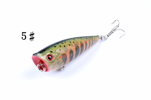 6X 6cm Popper Poppers Fishing Lure Lures Surface Tackle Fresh Saltwater