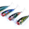 4X 6.8cm Popper Poppers Fishing Lure Lures Surface Tackle Saltwater