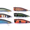 6X 7cm Popper Poppers Fishing Lure Lures Surface Tackle Fresh Saltwater