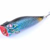 6X 7cm Popper Poppers Fishing Lure Lures Surface Tackle Fresh Saltwater