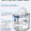 Cat Dog Water Fountain Pet Water Dispenser 1.8L Automatic Drinking Fountain for Cats Kitty Indoor