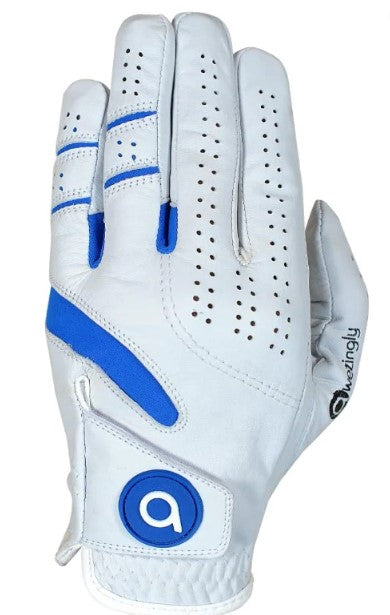 Power Touch Cabretta Leather Golf Glove for Men – White (L)