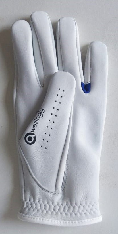 Power Touch Cabretta Leather Golf Glove for Men – White (XXL)