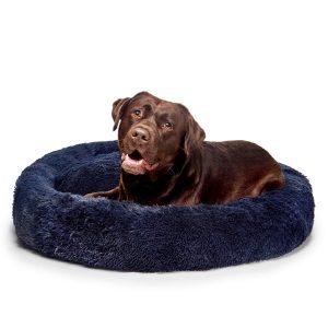 Calming Dog Bed  – Blue – 100 CM – Large