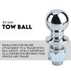 Adjustable Drop Towbar Tow Bar Ball Mount Tongue 2″ Hitch Trailer 4000KG