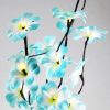 1 Set of 50cm H 20 LED Blue Frangipani Tree Branch Stem Fairy Light Wedding Event Party Function Table Vase Centrepiece Tropical Decoration