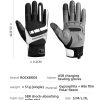 MTB Heated Gloves for Mountain Road Bike Breathable Winter Autumn Cycling Camping Running Outdoor Sport Rockbros – Large