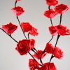 1 Set of 50cm H 20 LED Red Rose Tree Branch Stem Fairy Light Wedding Event Party Function Table Vase Centrepiece Decoration