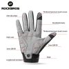 MTB Gloves for Mountain Road Bike Breathable Winter Autumn Spring Cycling Camping Running Outdoor Sport Rockbros – Medium