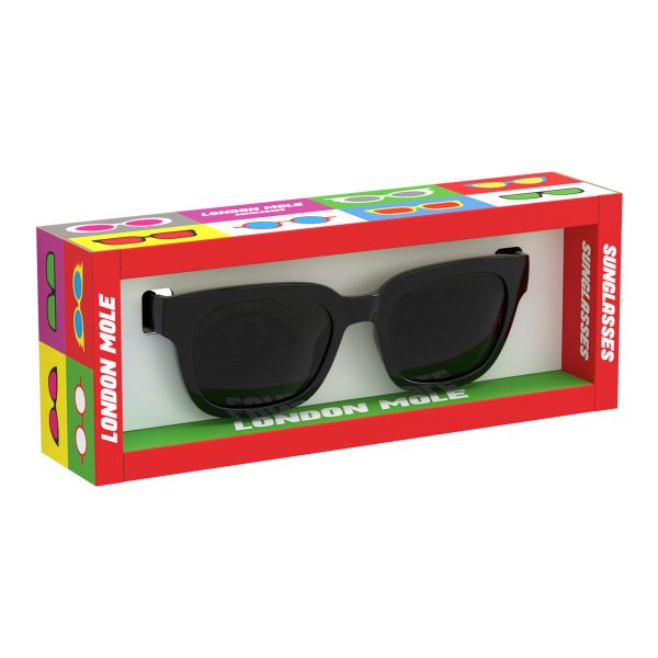 London Mole Tricky Sunglasses – Gloss Black and Black