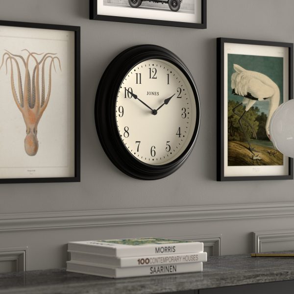 Newgate Jones Supper Club Clock – Black