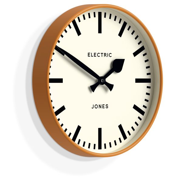 Newgate Jones Railway Wall Clock – Orange