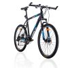 MTB Mens Mountain Bike 26 inch Shimano Gear 21-Speed [Colour: Matt Black White/Blue] [Size Of Frame: 19 inches]