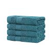 Bath Towel Set – 4 Piece Cotton Washcloths – Blue