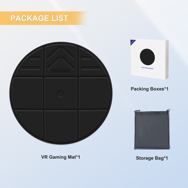 Foldable VR Mat, Round Anti Fatigue Large Mat, Anti-Slip and Comfortable