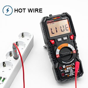 KAIWEETS Digital Multimeter TRMS 6000 Counts Voltmeter Auto-Ranging Fast Accurately Measures Voltage Current Amp Resistance Diodes Continuity Duty-Cyc