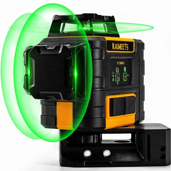 Green Laser Level 3 X 360? Rotary Self Leveling with 1 Rechargeable Battery