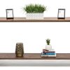 Wooden Entryway Hallway Console Table with Shelves