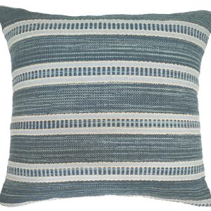 Blue/white woven cushion 45x45 cm