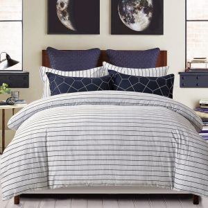 Fred 100% cotton reversible quilt cover set-queen size