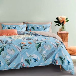 Botanical Sarah Microfibre Quilt Cover Set-king size