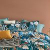 Botanical Bella Microfibre Quilt Cover Set-super king size