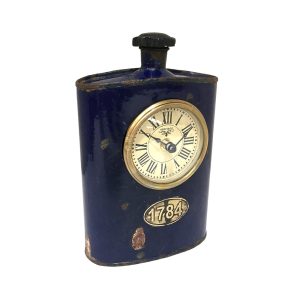 Table Clock - Old Iron Drinking Flask