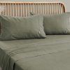 Embre Linen Look Washed Cotton SHEET SET – Khaki