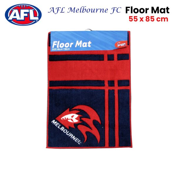 Melbourne Football Club Rubber Backed Floor Mat 55 x 85 cm