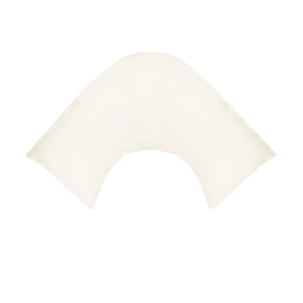 280TC Polyester Cotton V Shape Pillowcase – Ivory