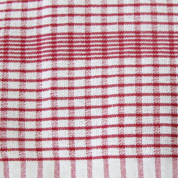 Set of 3 Jumbo Cotton Checkered Tea Towels 60 x 90 cm Blue