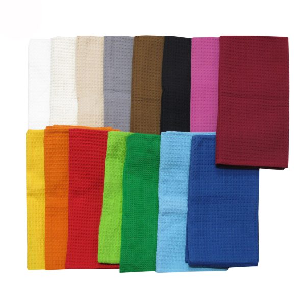 Random Pick Set of 6 100% Cotton Waffle Tea Towels – 50 x 70 cm