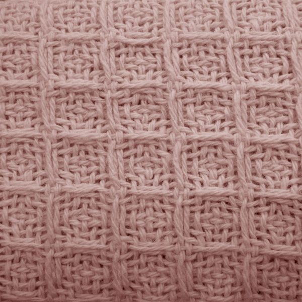 Cotton Waffle Blanket Dusty Pink Queen