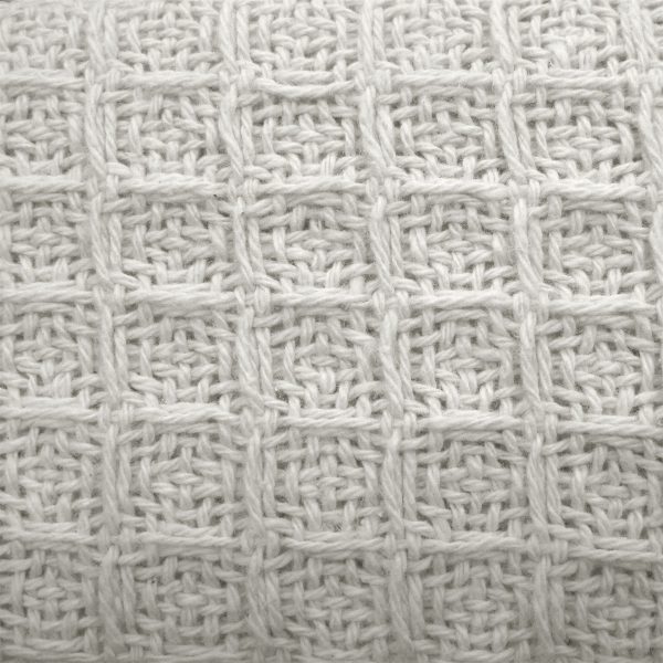 Cotton Waffle Blanket White King