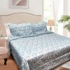 3 Pce Light Weight Comforter Set Queen/King Corbett Floral Blue