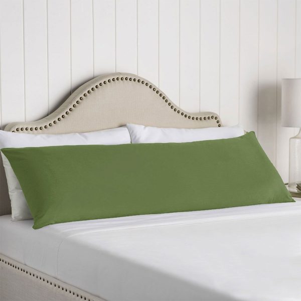 100% Cotton Body Pillowcase Dark Green