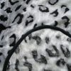 375gsm 1 Ply Animal Print Faux Mink Blanket Queen 200×240 cm Snow Leopard