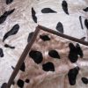 675gsm 2 Ply Animal Print Faux Mink Blanket Queen 200×240 cm Jaguar