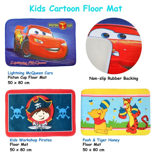 Kids Floor Mat Lightning Cars Piston Cup – Pooh & Tiger