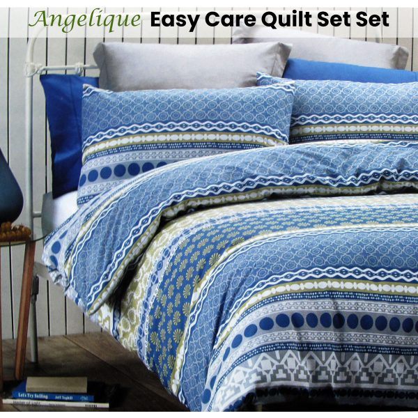 Angelique Easy Care Quilt Cover Set Queen