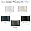 Satin Standard Pillowcase – Charcoal