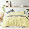 100% Linen Butter Quilt Cover Set King