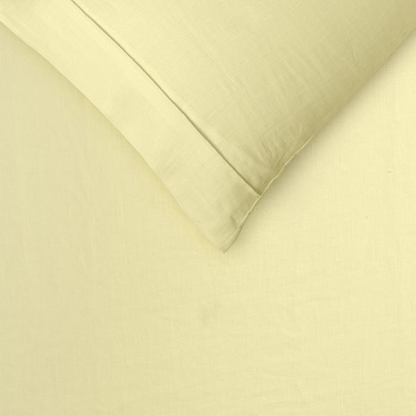 100% Linen Butter Quilt Cover Set King