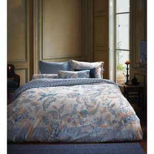 Royal Birds Blue 100% Cotton Quilt Cover Set King