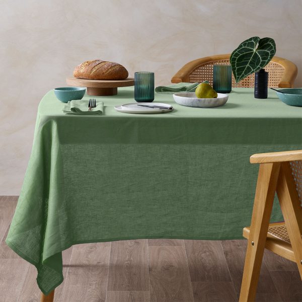 Mist French Linen Tablecloth 150cm x 230cm