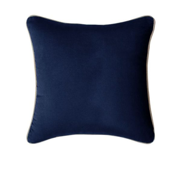 Gabriel 100% Cotton Cushion Cover 60 x 60 cm Navy