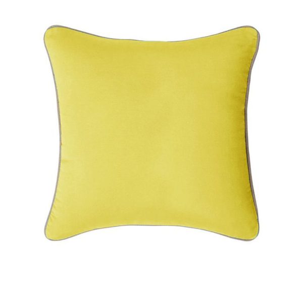 Gabriel 100% Cotton Cushion Cover 60 x 60 cm Yellow