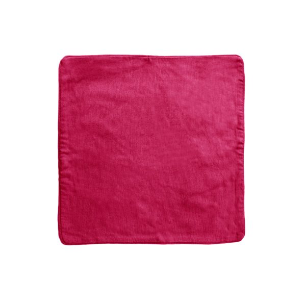 Lollipop Cotton Piped Cushion Cover 60 cm square Pink